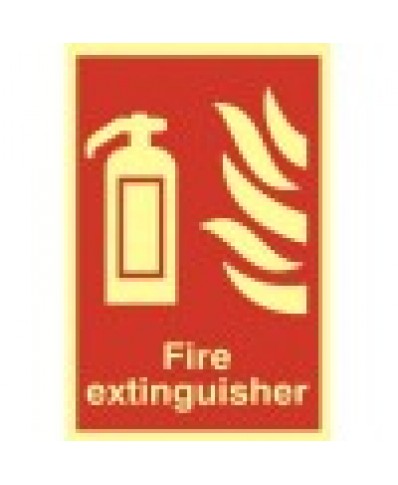 Fire Extinguisher Sign-Photoluminscent